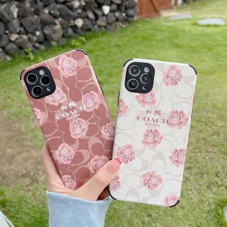 coach風 iphone 16カバー ライチテクスチャ